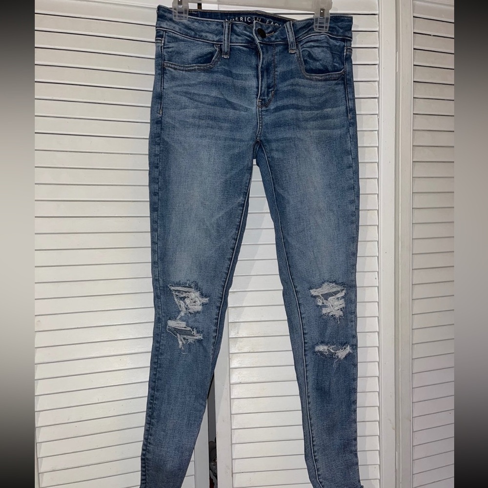 American Eagle Jeans Jeggings Super Stretch Size 4